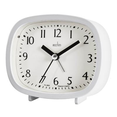 Acctim Hilda Analogue Alarm Clock White