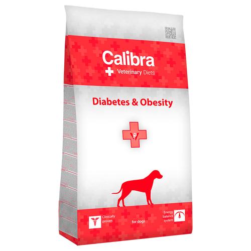 12kg Calibra Veterinary Diet Dog Diabetes & Obesity Geflügel Hundefutter trocken