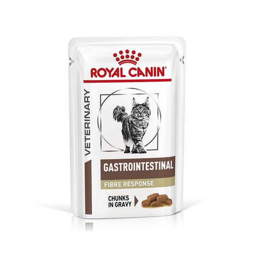 12x85g Fibre Response in Gravy Gastrointestinal Feline Veterinary Royal Canin Wet Cat Food