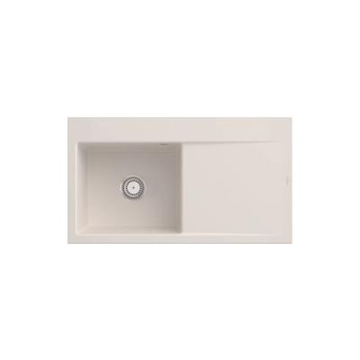 Villeroy & Boch Villeroy&Boch Spülbecken mit Abtropffläche links, Subway Style 50 Crema 90x51cm, Keramik, Handbetätigung Image