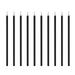 100pcs Disposable Eyeliner Brushes Plastic Handle Nylon Bristles Applicator Cosmetics Brushes Eye Makeup Tools (White)