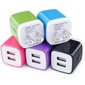 USB Charger Block 5Pack SixSim USB Wall Charger Block 2.1A Dual USB Android Charger Block USB A Fast Charging Block USB Brick USB Wall Plug Phone Charger Adapter USB Box USB Power Adapter Multicolor
