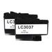 LC3037 High Yield Black Ink Cartridge - Loets Compatible 2Pack LC3037BK Ink Cartridge Replacement for Brother MFC-J5845DW MFC-J5945DW MFC-J6545DW Printer LC3037BK Ink