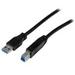 StarTech.com 1m Certified SuperSpeed USB 3.0 A to B Cable Male to Male - Black