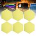 12Pcs Sound Absorption Board Hex Adhesive Acoustic Panels Wedges Wall Soundproof Enclosure