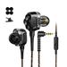 Wired Heavy Bass Headphones | Wired Metal Universal Stereo Earphones | Built-In Speaker Sports Earphones for Computer Laptop Tablet and Mobile Phone