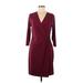 Signature collection Casual Dress: Burgundy Dresses - Women's Size 8