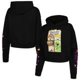 Unisex Freeze Max Black Rugrats Comic Strip Cropped Pullover Hoodie