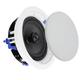 Herdio 6.5 Inch Ceiling Speaker, 160 Watts Round in Ceiling Speaker,Premium Spring Loaded Home Theater Speaker System,Perfect for Indoor/Outdoor Placement, Bath,Covered (Each)