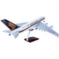 MUZIZY copy airplane model 1:160 46cm Alloy With Wheels Airplane Aircrafts Airbus A380 For Singapore Airlines Plane Model Collection