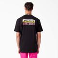 Dickies Women's Breast Cancer Awareness Heavyweight T-Shirt - Black Size S (BCA6)