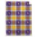 Pegasus Minnesota Vikings 60" x 90" Plaid Logo Box Royal Plush Sherpa Blanket