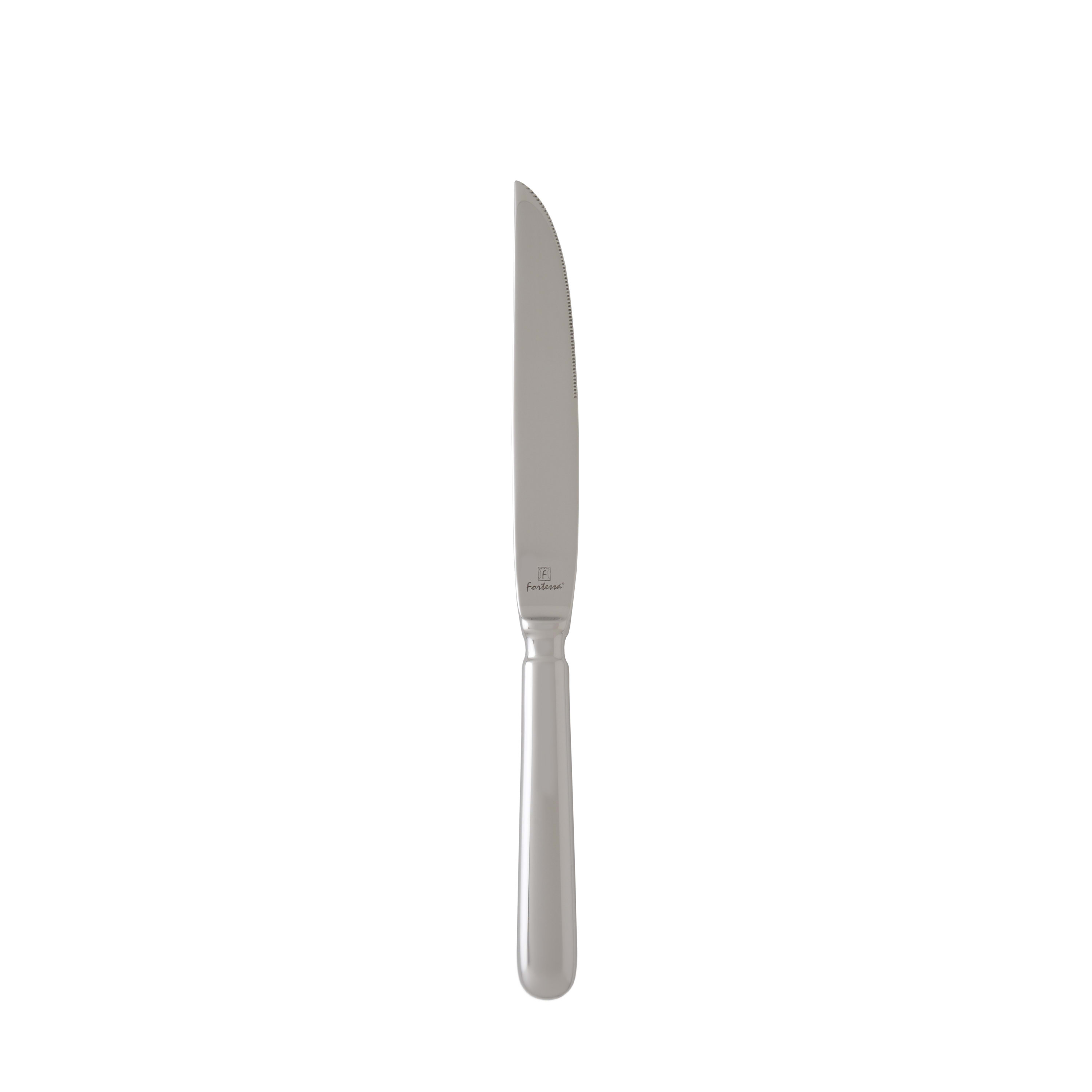 Fortessa 1.5.884.00.006 9 3/10" Steak Knife with 18/10 Stainless Steel Grade, Luxe Pattern, Case of 24