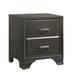 Red Barrel Studio® Magana Gray 2-drawer Nightstand Wood in Brown/Gray | 24.5 H x 24.5 W x 16.5 D in | Wayfair C342024BFDBA423EB1030DB634527AFA