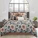 Nanshing America, Inc Morgana 7 Piece Floral Comforter Set /Polyfill/Microfiber in Pink/Yellow | Queen Comforter + 6 Additional Pieces | Wayfair