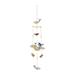 Highland Dunes Bourdeilles Handmade Animals Wind Chime Ceramic in Blue/Brown | 38.5 H x 10 W x 7 D in | Wayfair 7B5A5ED222FE406F92E381F2EF0B442C