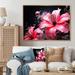 Red Barrel Studio® Pink Black Botanical Symphony - Abstract Botanicals Wall Decor Plastic in Black/Pink/Red | 34 H x 44 W x 1.5 D in | Wayfair