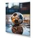 Latitude Run® Klothildis Soccer Ball Of Shadows II On Canvas Print Plastic in White | 44 H x 34 W x 1.5 D in | Wayfair