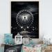 Latitude Run® Black Ferris Wheel Midnight Carousel I - Cityscapes Canvas Wall Art Metal in Black/White | 32 H x 16 W x 1 D in | Wayfair