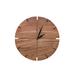 Millwood Pines Bacquet Wood Wall Clock Wood in Brown | 11.75 H x 11.75 W x 1 D in | Wayfair 49600C6365A84BF8BA81ACDE631BC51B