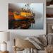 Longshore Tides Canada Misty Harbor - Print Canvas, Cotton in Blue/Red/Yellow | 12 H x 20 W x 1 D in | Wayfair CC164A3A614941359F2EF3AF31DE9F24
