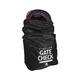 J.L. Childress Gate Check Tasche für Standard- und Doppel-Kinderwagen, Schwarz, Schwarz, Kompakt