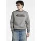 Sweatshirt G-STAR RAW "Old school logo r sw" Gr. L, grau (medium grey htr) Herren Sweatshirts