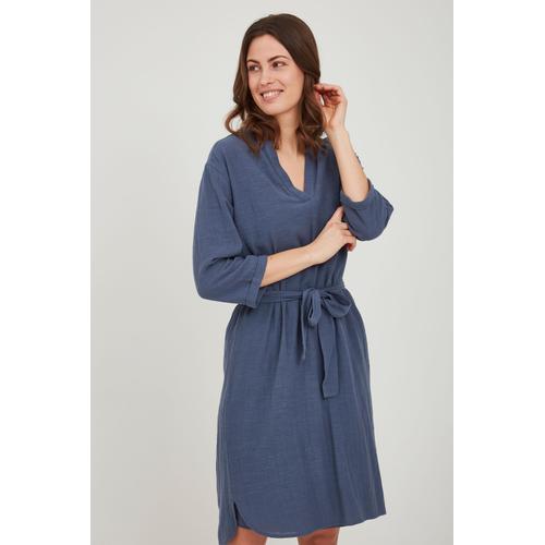 „Blusenkleid FRANSA „“Fransa FRALSLUB 4 Dress – 20609300″“ Gr. s, US-Größen, blau (vintage indigo) Damen Kleider Blusenkleider“