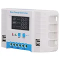 Contrôleur de charge solaire 10A 20A 12V/24V écran LCD 4 ports USB panneau de charge tension