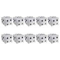 10Pcs Cube Dice Balloons Foil Balloons Casino Theme Party Decor Game Prop Supplies