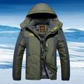 Bnwani Men Jacket Winter WoMen s Outdoor Sprint Coat With Plush And Thickened Windproof Cycling Warm Cotton Coat Hooded Coat Army Green Size 5xL(US:20)