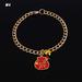 Buckle Puppy Kitten Necklace Cat Accessories Good Luck Gold chain Lucky Cat Pendant Cat Collars Dog Collar M4
