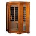 Dynamic Saunas Dynamic Heming Elite 2-person Corner Ultra Low EMF (Under 3MG) FAR Infrared Sauna (Canadian Hemlock)