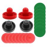 1 Set of Air Hockey Pucks Air Hockey Pushers Air Hockey Table Accessories Plastic Air Hockey Pushers