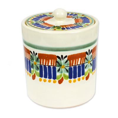 Majolica ceramic cookie jar, 'Acapulco'