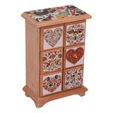 Lavish Color,'Handcrafted Decoupage Wood Jewelry Chest from Mexico'
