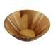Conical Nature,'1 Quart Serving Bowl in Natural Wood Handmade in Thailand'