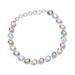 Sparkling Fusion,'Multi-Gemstone Tennis-Style Bracelet from India'