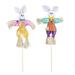 2pcs Scarecrow on Stake Halloween Decoration Easter Rabbit Jackstraw Autumn Fall Harvest Decoration Thanksgiving Decor for Home