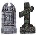 2PCS Horrible Halloween Tombstone Halloween Decoration Tombstone Ornaments