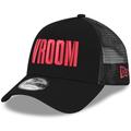 Men's New Era Black NASCAR Vroom 9FORTY A-Frame Adjustable Trucker Hat