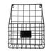 Nordic Wrought Iron Storage Basket Magazine Newspaper Storage Rack Wall Mount Home Decoration Office Debris Storage Basket (Blac