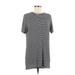 Brandy Melville Casual Dress - Shift Crew Neck Short sleeves: Black Print Dresses