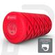 Pulseroll 5 Speed Vibrating Foam Roller for Deep Tissue Muscle Massage - Targeted Trigger Point Recovery for Full Body & Back Therapy - Rechargeable - Remote Control… (Red)