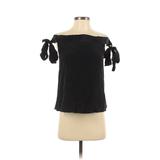 Cami NYC Sleeveless Silk Top Black Off The Shoulder Tops - Women's Size X-Small