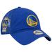 Men's New Era Royal Golden State Warriors Distinct Side Patch Trucker 9TWENTY Adjustable Hat