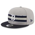 Men's New Era Gray/Navy Detroit Tigers Band 9FIFTY Snapback Hat