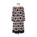 Liz Claiborne Casual Dress: Black Aztec or Tribal Print Dresses - Women's Size Medium