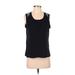 Simply Vera Vera Wang Sleeveless Top Black Tops - Women's Size P