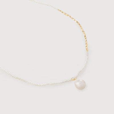 Nura Baroque and Mini Nugget Pearl Beaded Necklace